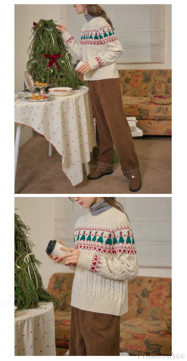 Christmas Tree Fair Isle Sweater