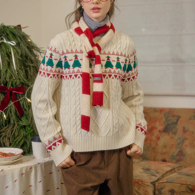 Christmas Tree Fair Isle Sweater