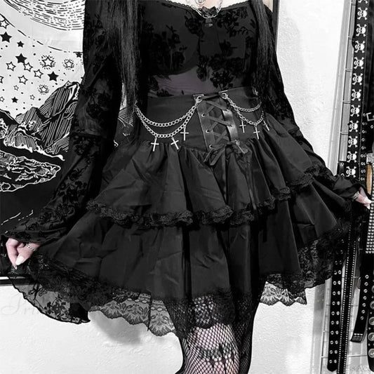 Cinch Frill Fairycore Skirt