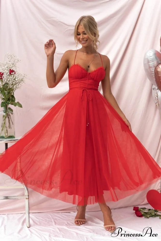 Cindy Tulle Stylish Midi Dress