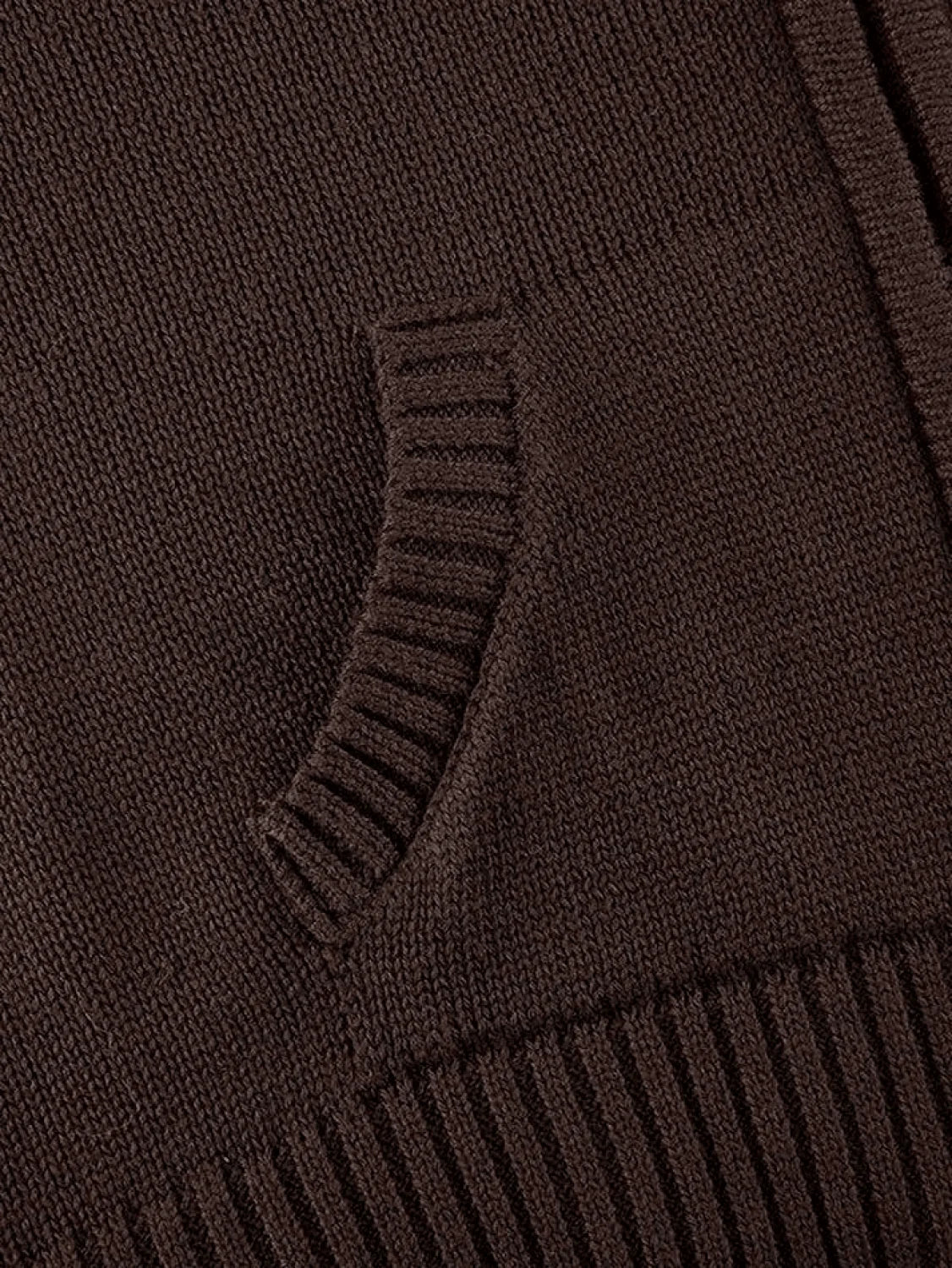 Classic Slim-fit Ribbed Cardigan