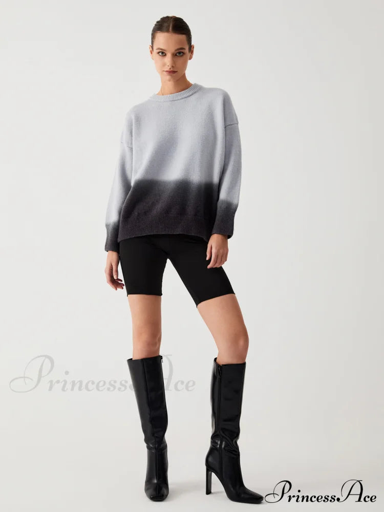 Cloud Nine Fuzzy Ombre Oversized Sweater