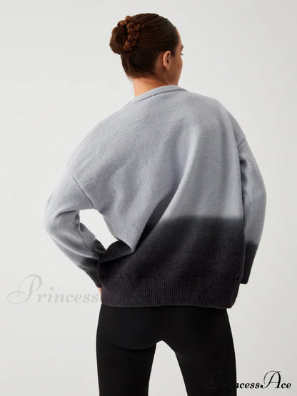 Cloud Nine Fuzzy Ombre Oversized Sweater