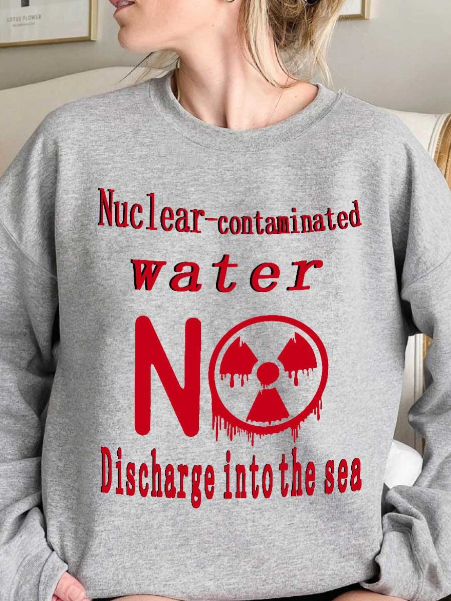 Letter Print Sweatshirt Ar5042
