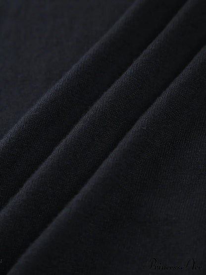 Contrast Trim Collar V-neck Knit Sweater Vest