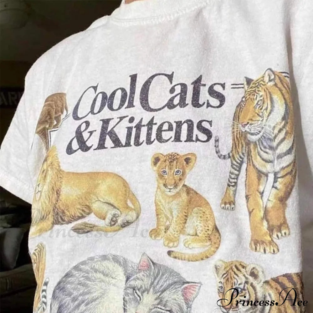 Cool Cats and Charming Kittens Graphic T-shirt
