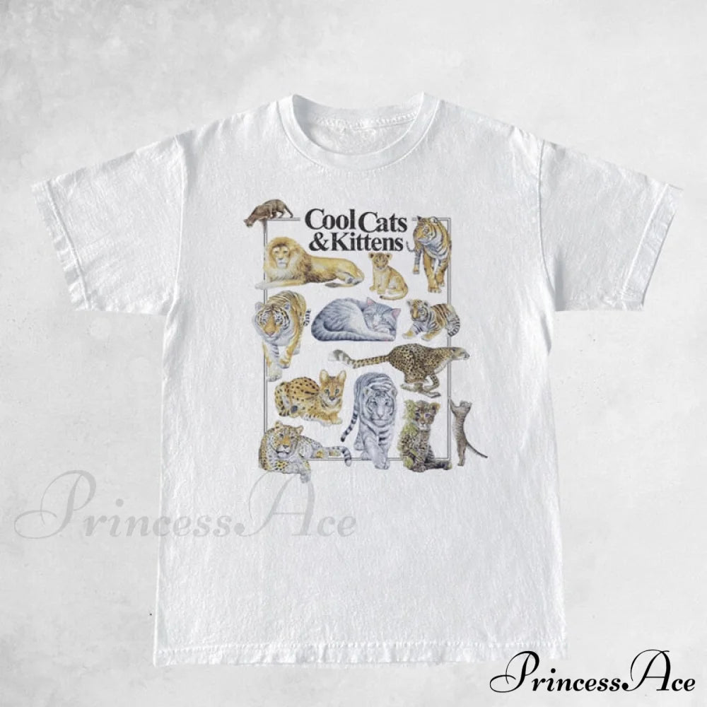 Cool Cats and Charming Kittens Graphic T-shirt