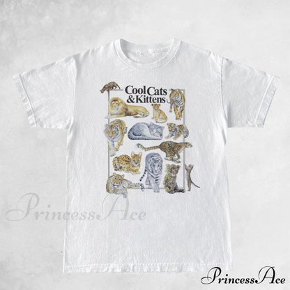 Cool Cats and Charming Kittens Graphic T-shirt