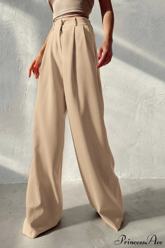 Cooling Silk Wide Leg Pants