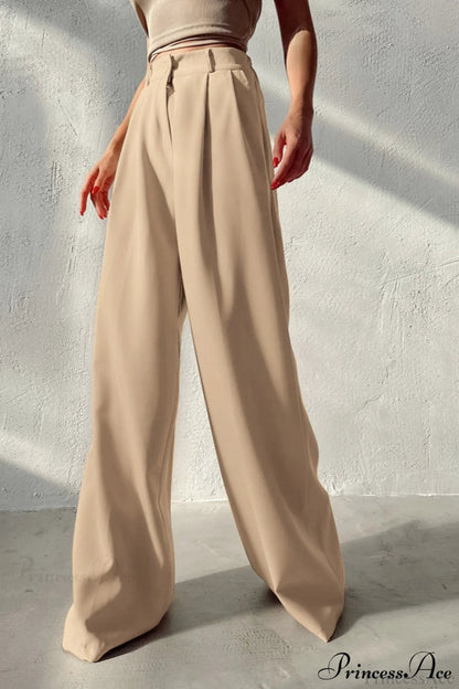Cooling Silk Wide Leg Pants