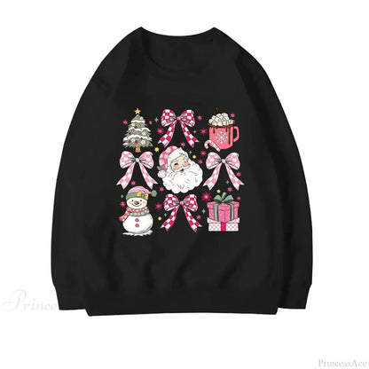 Coquette Christmas Santa Sweatshirt - Holiday Hoodie