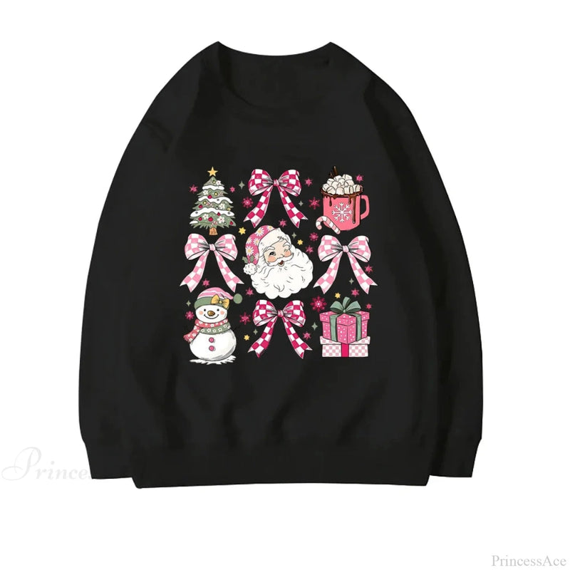Coquette Christmas Santa Sweatshirt - Holiday Hoodie