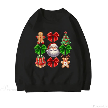 Coquette Christmas Santa Sweatshirt - Holiday Hoodie