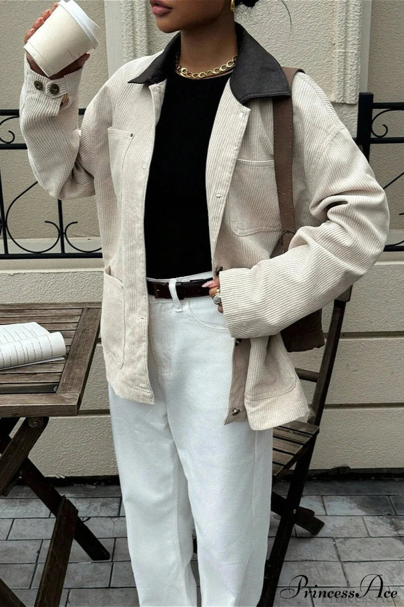 Corduroy Business Office Coat