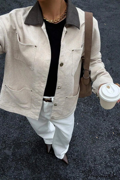 Corduroy Business Office Coat