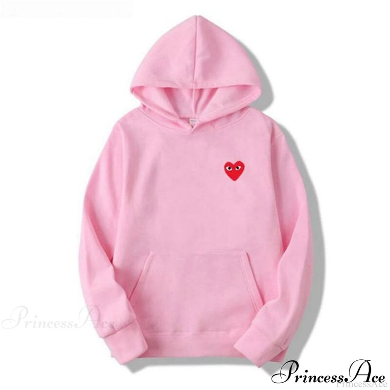 Cotton Heart-eye Printed Fall/winter Hoodies