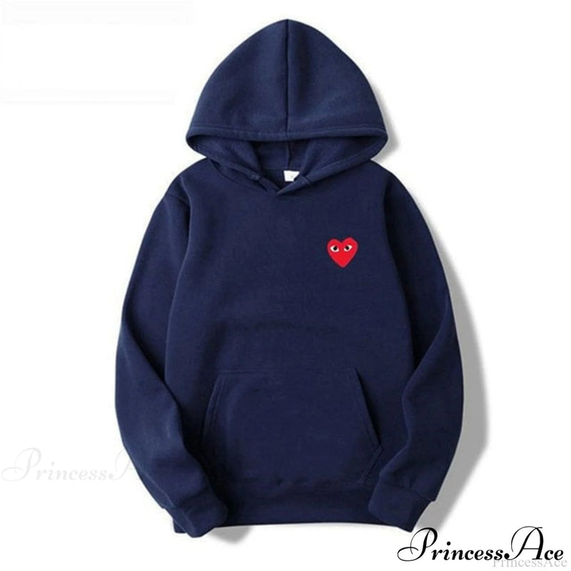 Cotton Heart-eye Printed Fall/winter Hoodies