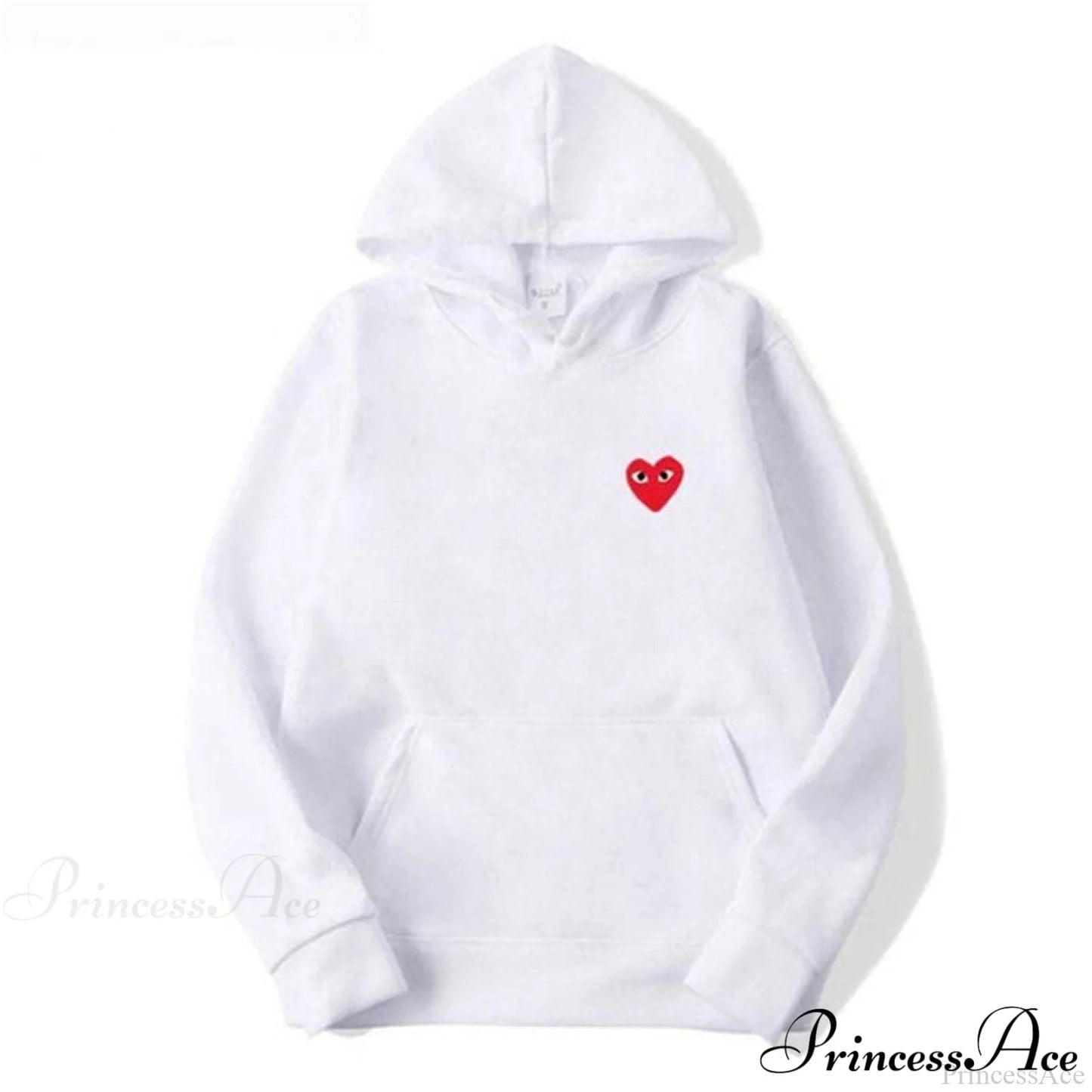 Cotton Heart-eye Printed Fall/winter Hoodies