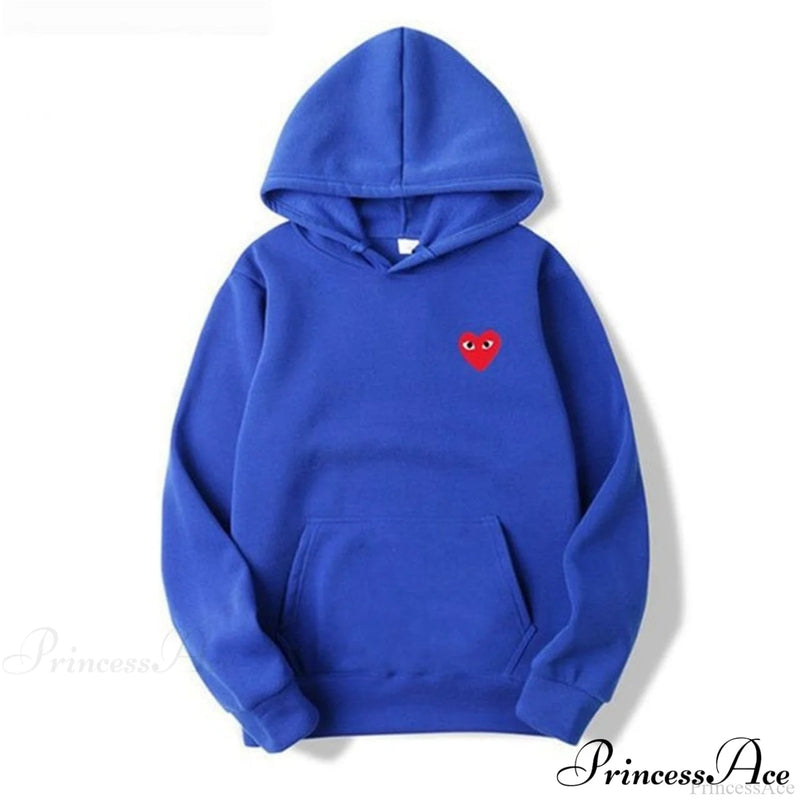 Cotton Heart-eye Printed Fall/winter Hoodies