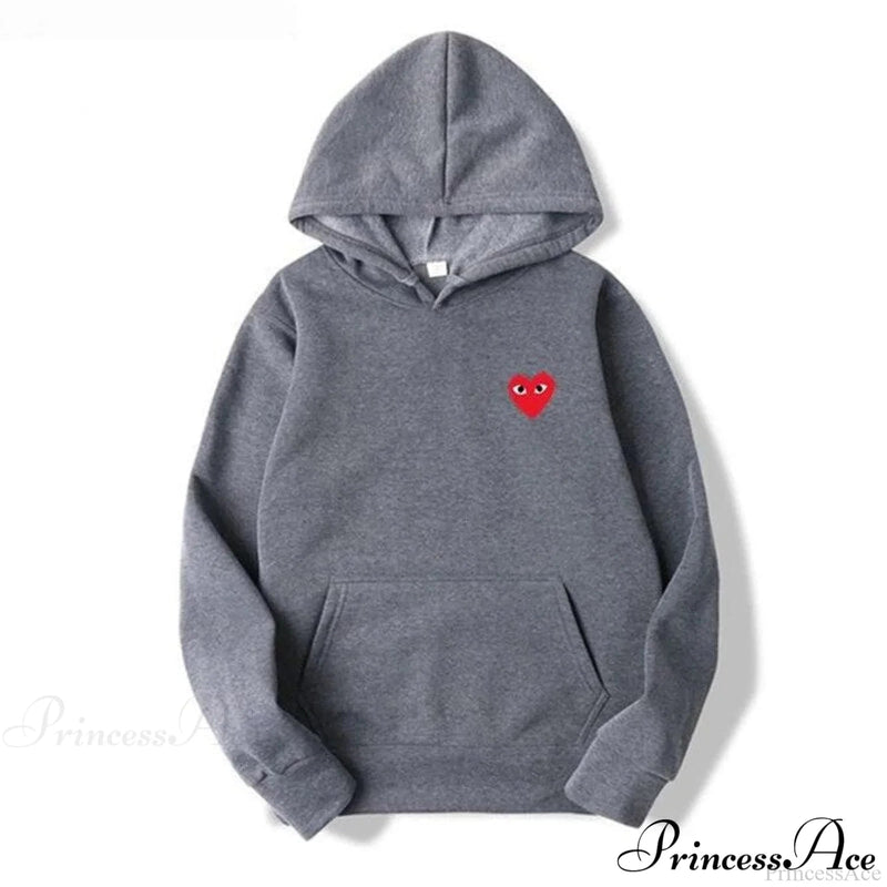 Cotton Heart-eye Printed Fall/winter Hoodies