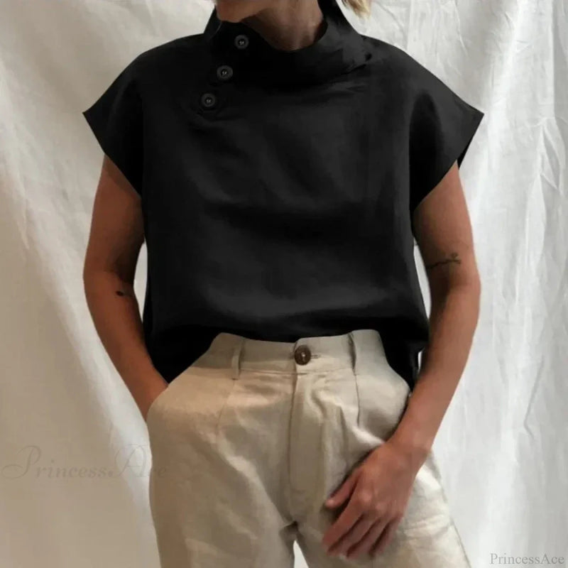 Cotton Loose White Blouse Summer Blouse