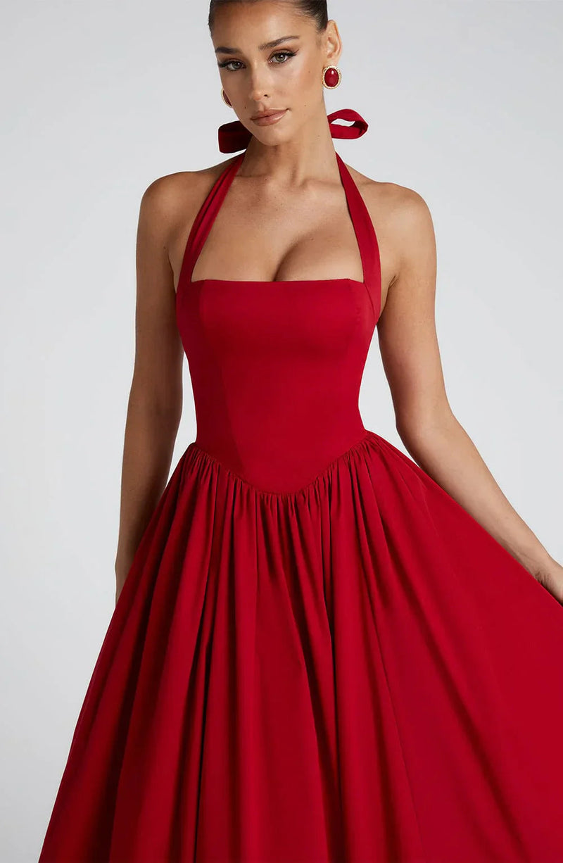 Monaco Grace Corset Midi Dress