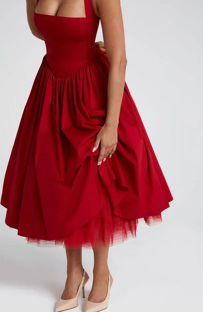 Monaco Grace Corset Midi Dress