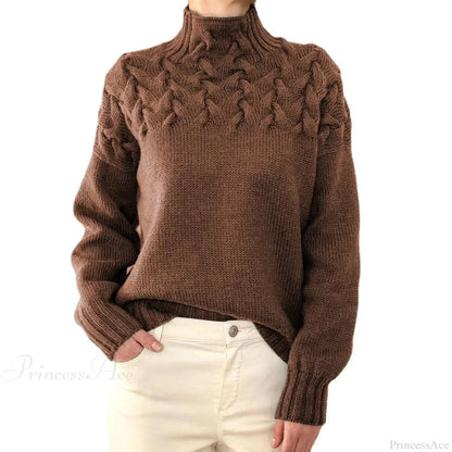 Crochet & Knitted Thick Pink Sweater