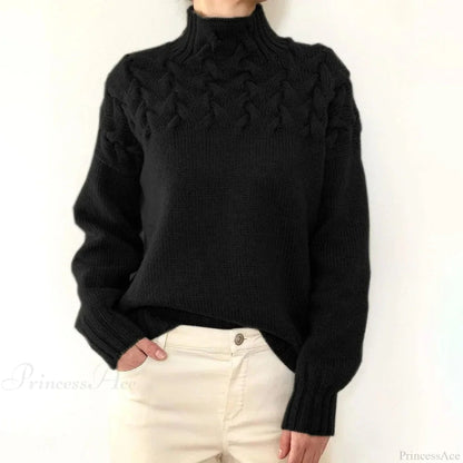 Crochet & Knitted Thick Pink Sweater