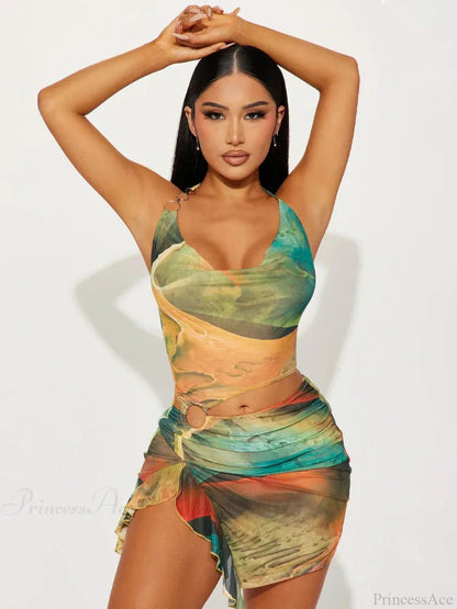 Cutout Hollow-out Mini Dress