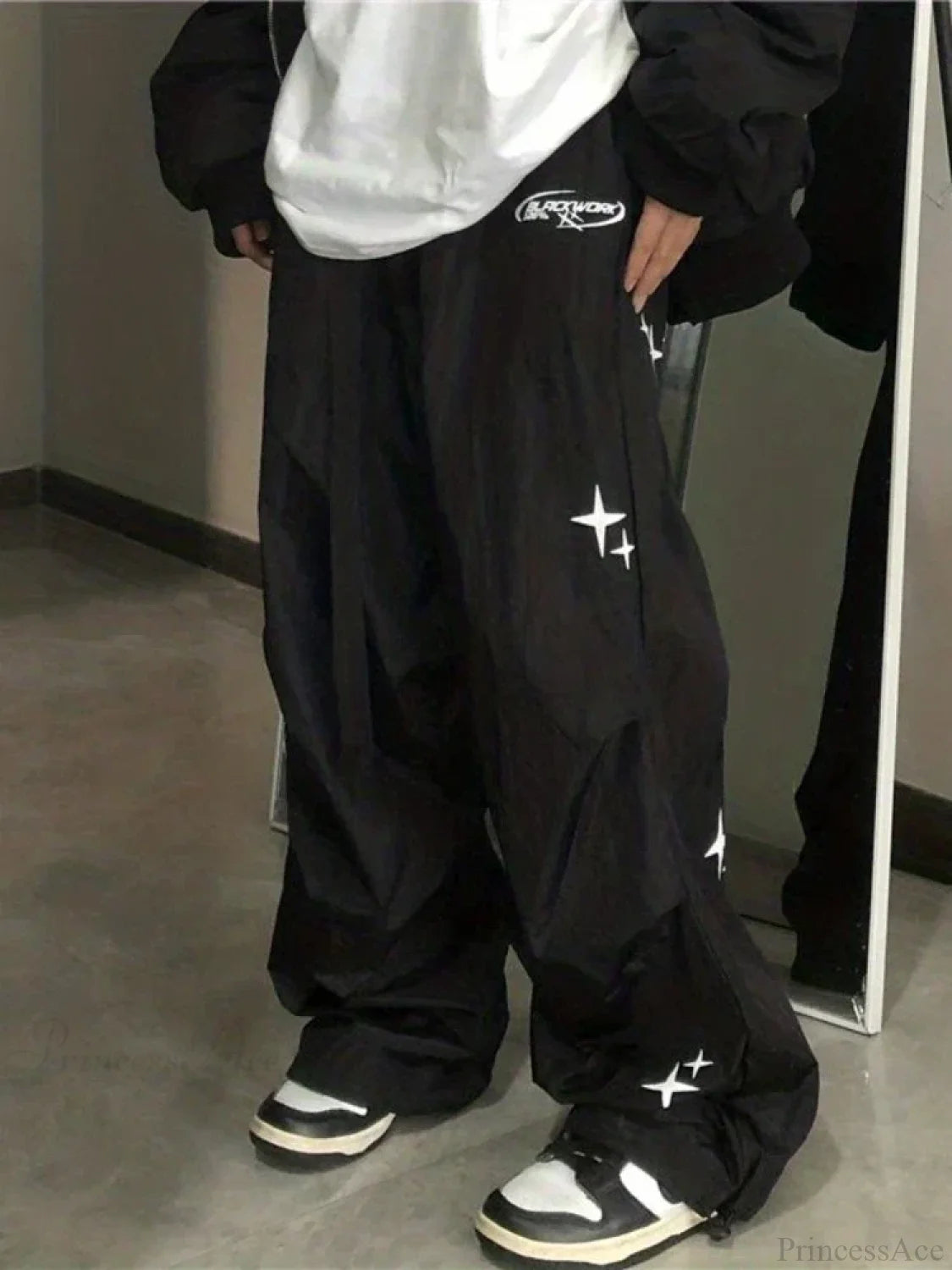 Cyber Y2k Parachute Baggy Pants