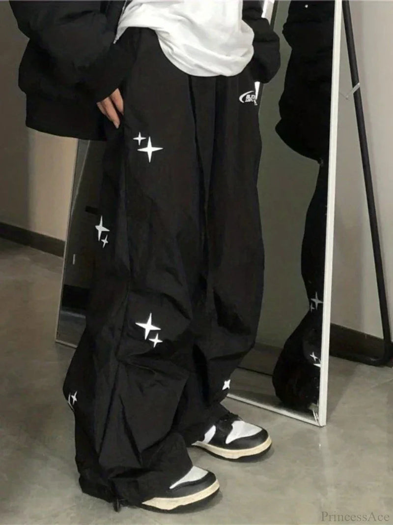Cyber Y2k Parachute Baggy Pants