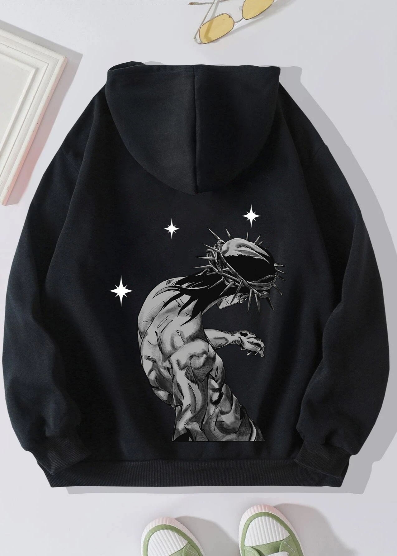 Faith-inspired Hooded Sweatshirt - "the Beginning and the End"