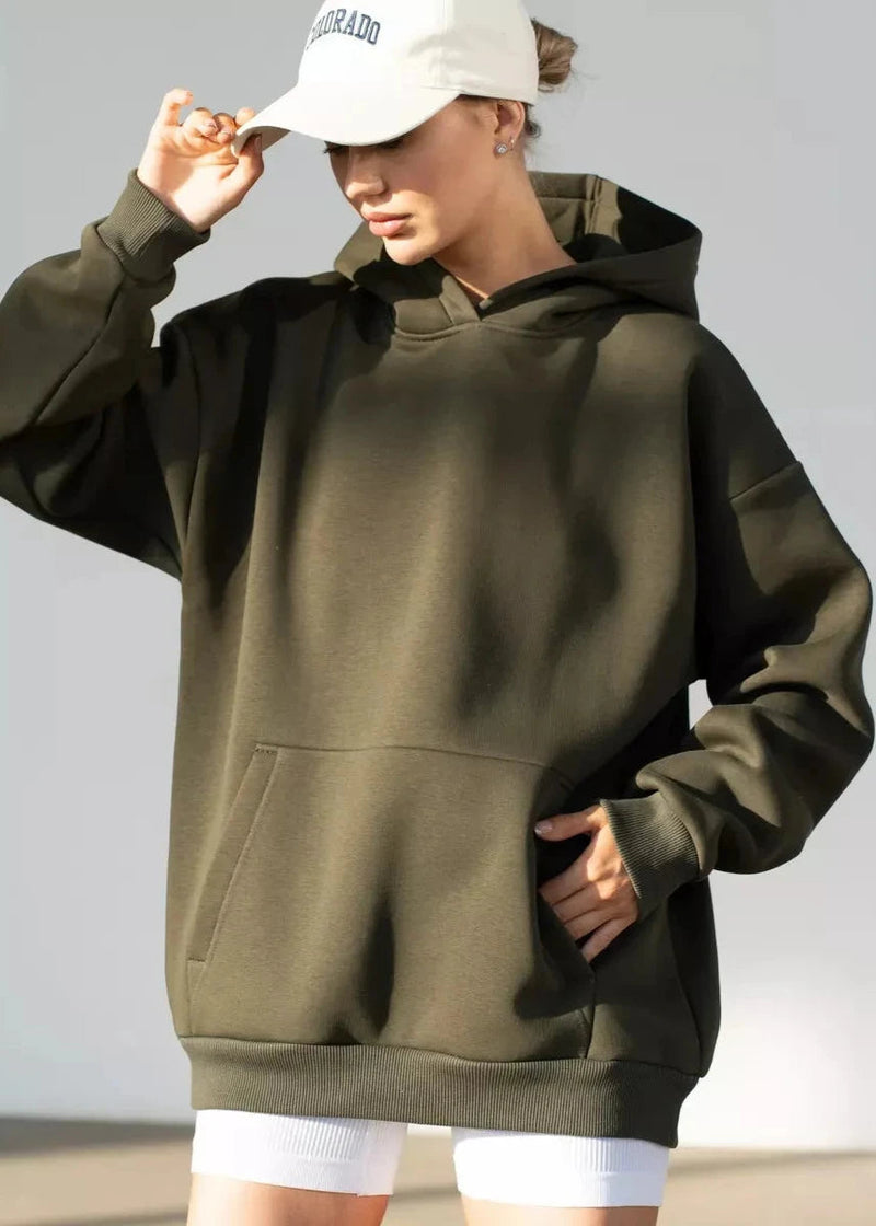Cozy Long-sleeved Hooded Sweatshirt