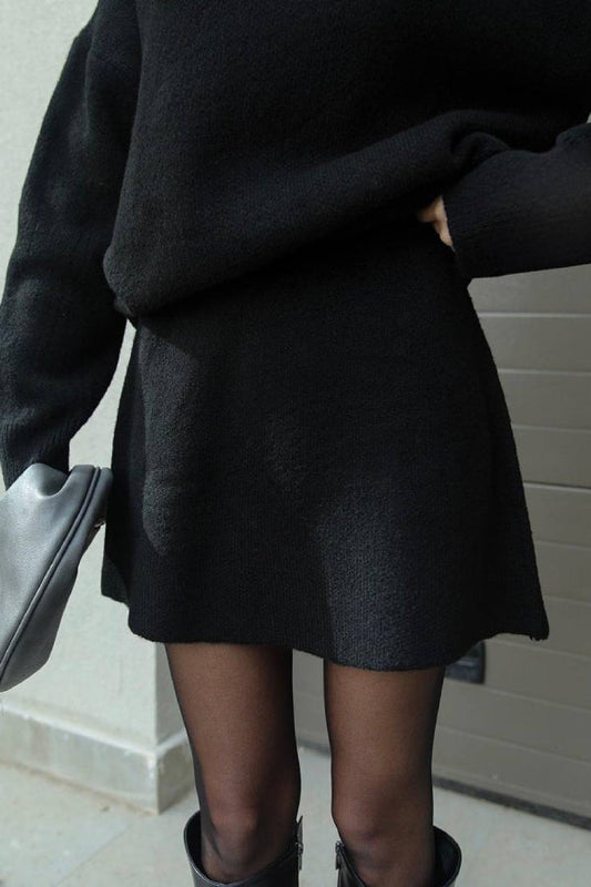 Knitted Two-piece Skirt