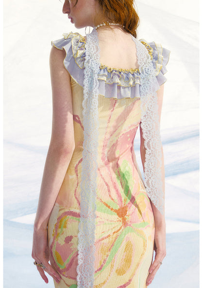 Pastel Yellow Maxi Dress