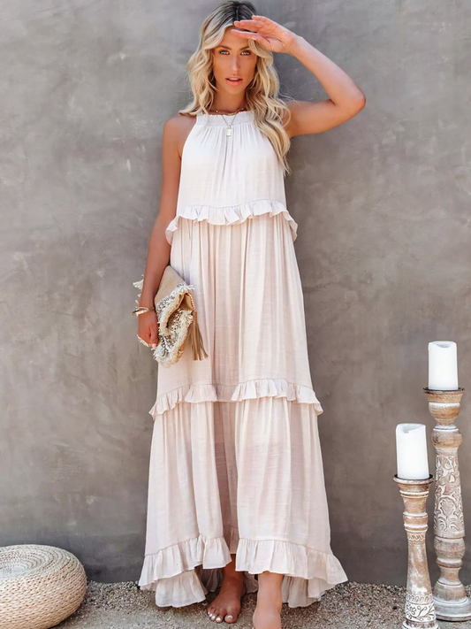 Megan | Ruffle Maxi Dress
