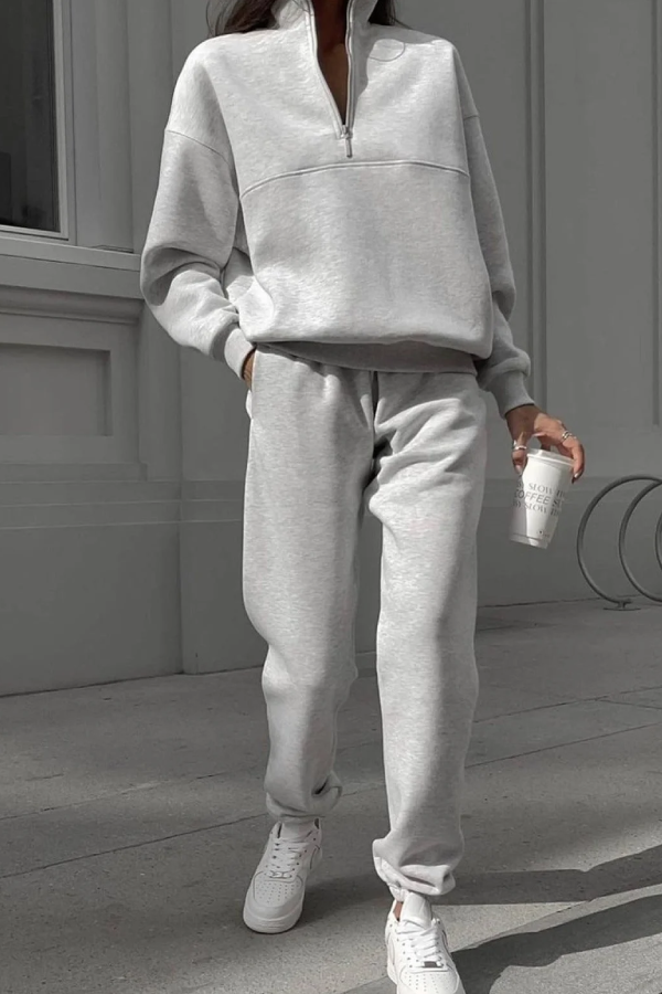 Sweatshirt and Trousers Two-piece Suit