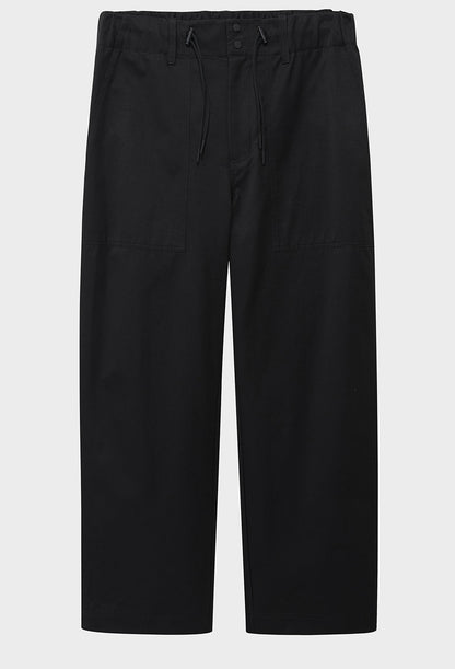 Wide Relaxed Straight-cut Cropped/mid-length Pants