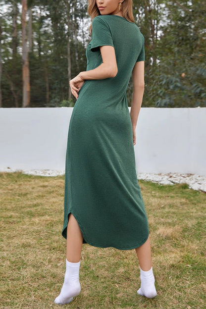 Beach Dress Irregular Hem Midi Dress