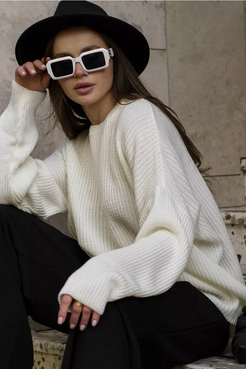 Knit Crewneck Pullover Sweater