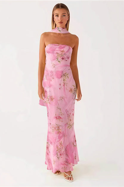 Tie Fishtail Vacation Maxi Dress