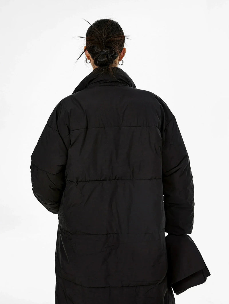Oversized Puffer Winter Coat With Scarf