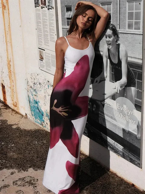 Lily Maxi Dress – Summer Backless Bodycon Sundress