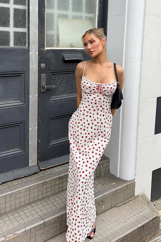 Spaghetti Strap Slim Fit Maxi Dress