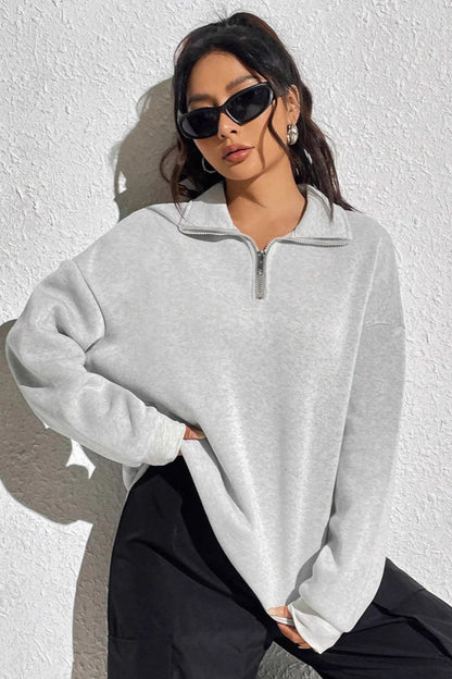 Half Zip Pullover Sweatshirt