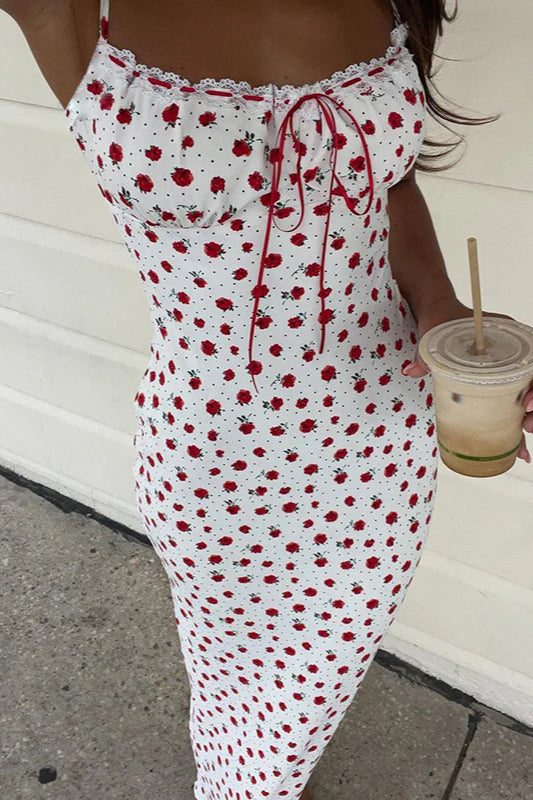 Spaghetti Strap Slim Fit Maxi Dress