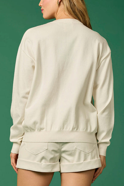 Christmas Soldier Sequined Sweatshirt