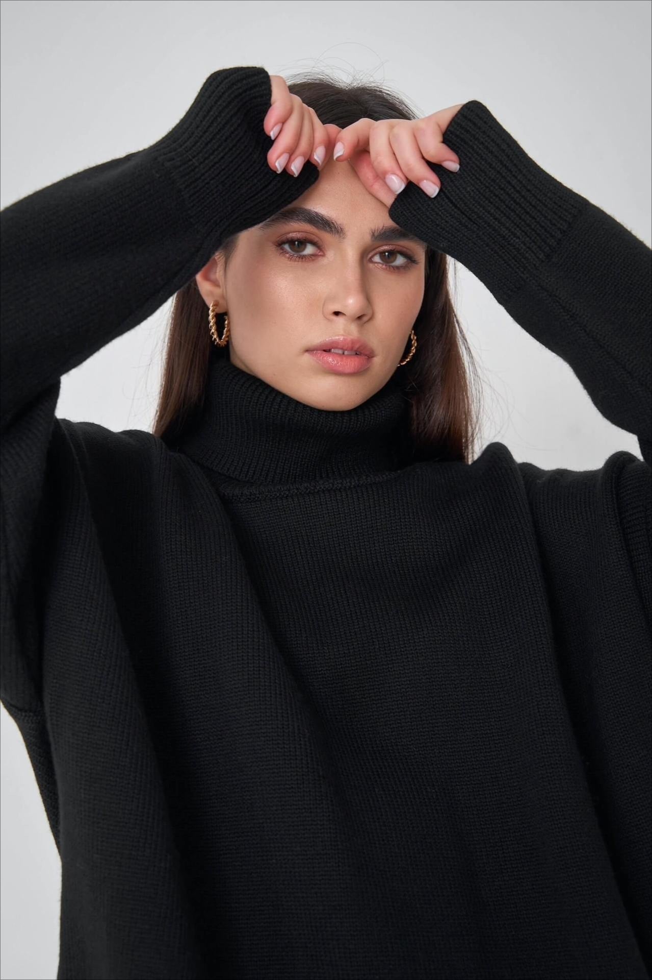 Basic Knit Turtleneck Sweater