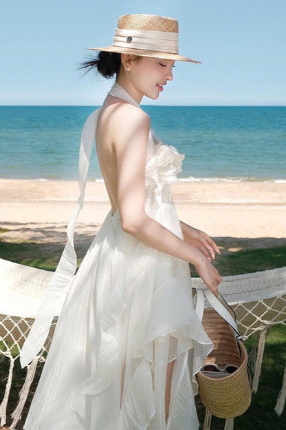 Halter Slim 3d Maxi Dress
